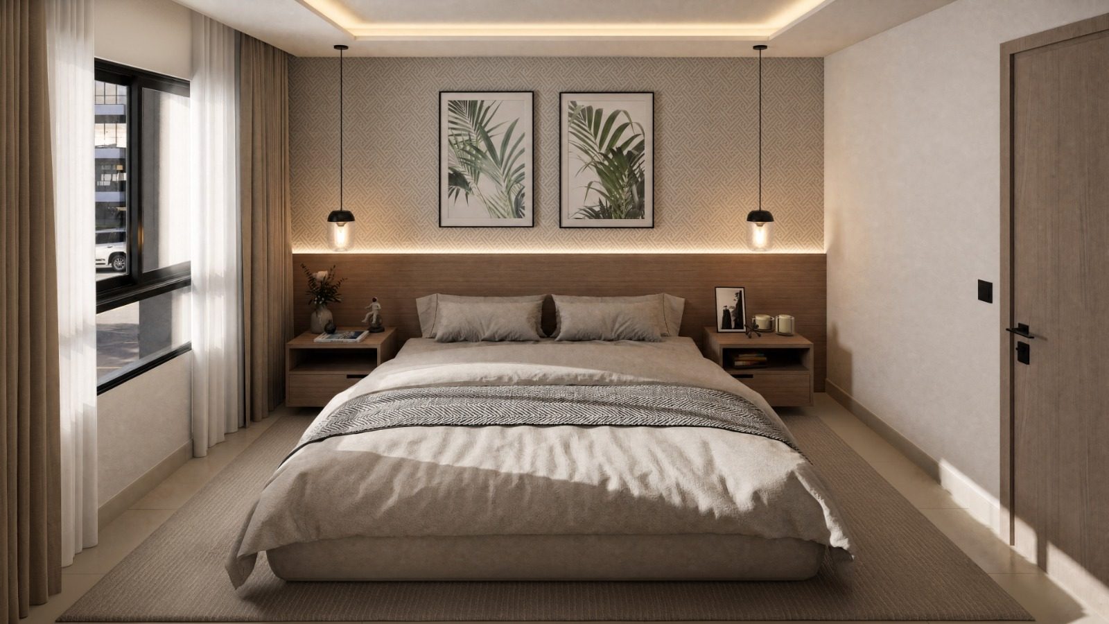 Habitación principal de un apartamento en Amantina Residences